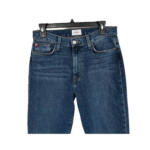 Hudson jeans Blair High Rise straight crop Gwen blue size 28 - Picture 2 of 5